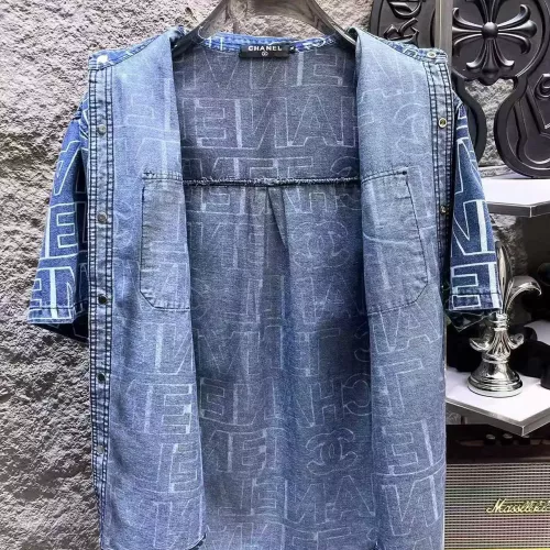Cheap Chanel Jackets Short Sleeved For Men #1342715 Replica Wholesale [$64.00 USD] [ITEM#1342715] on Replica Chanel Jackets