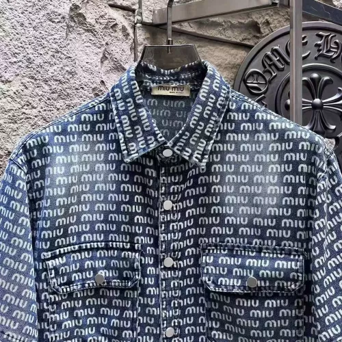 Cheap MIU MIU Jackets Short Sleeved For Men #1342716 Replica Wholesale [$64.00 USD] [ITEM#1342716] on Replica MIU MIU Jackets