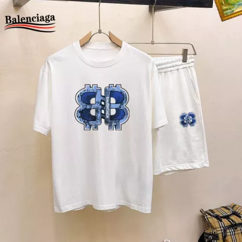 Balenciaga Fashion Tracksuits Short Sleeved For Men #1343071
