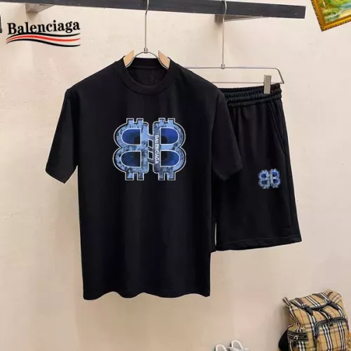 Balenciaga Fashion Tracksuits Short Sleeved For Men #1343072