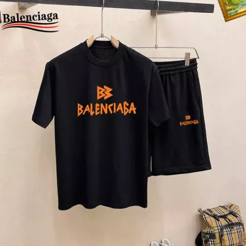 Balenciaga Fashion Tracksuits Short Sleeved For Men #1343114