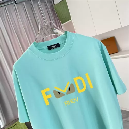 Cheap Fendi T-Shirts Short Sleeved For Unisex #1343280 Replica Wholesale [$42.00 USD] [ITEM#1343280] on Replica Fendi T-Shirts