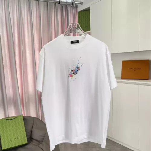 Cheap Fendi T-Shirts Short Sleeved For Unisex #1343283 Replica Wholesale [$42.00 USD] [ITEM#1343283] on Replica Fendi T-Shirts