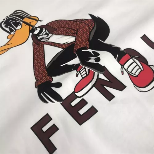 Cheap Fendi T-Shirts Short Sleeved For Men #1343288 Replica Wholesale [$45.00 USD] [ITEM#1343288] on Replica Fendi T-Shirts
