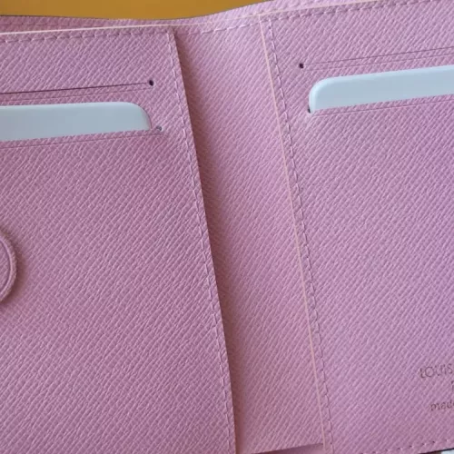 Cheap Louis Vuitton AAA Quality Card Case In Pink #1343343 Replica Wholesale [$68.00 USD] [ITEM#1343343] on Replica Louis Vuitton AAA+ Quality Wallets