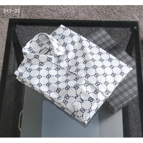 Cheap Gucci Shirts Long Sleeved For Men #1343576 Replica Wholesale [$52.00 USD] [ITEM#1343576] on Replica Gucci Shirts
