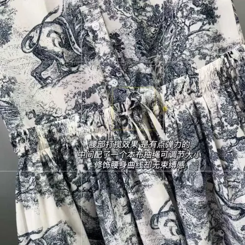Cheap Christian Dior Dresses Sleeveless For Women #1343996 Replica Wholesale [$102.00 USD] [ITEM#1343996] on Replica Christian Dior Dresses