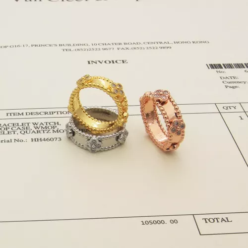 Cheap Van Cleef &amp; Arpels Rings In Gold For Women #1344165 Replica Wholesale [$32.00 USD] [ITEM#1344165] on Replica Van Cleef &amp; Arpels Rings