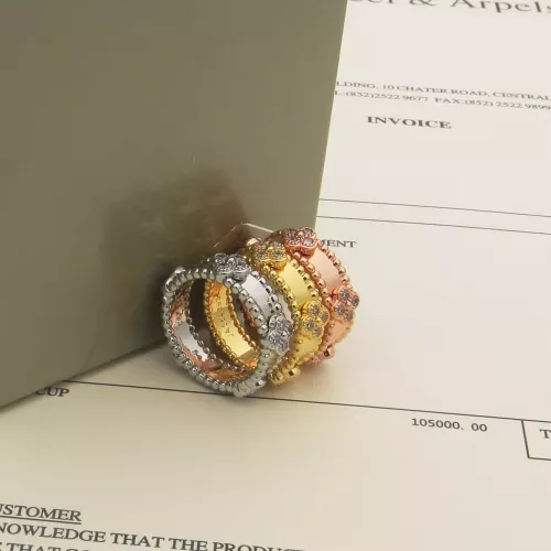 Cheap Van Cleef &amp; Arpels Rings In Gold For Women #1344165 Replica Wholesale [$32.00 USD] [ITEM#1344165] on Replica Van Cleef &amp; Arpels Rings