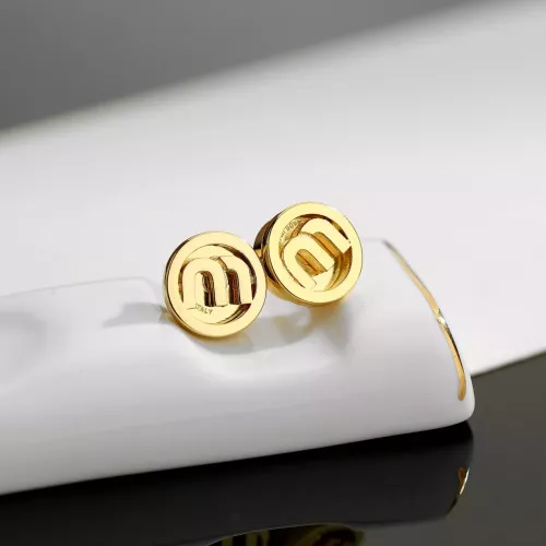 Cheap MIU MIU Earrings For Women #1344561 Replica Wholesale [$25.00 USD] [ITEM#1344561] on Replica MIU MIU Earrings