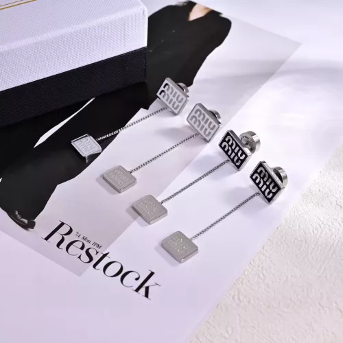 Cheap MIU MIU Earrings For Women #1344872 Replica Wholesale [$29.00 USD] [ITEM#1344872] on Replica MIU MIU Earrings