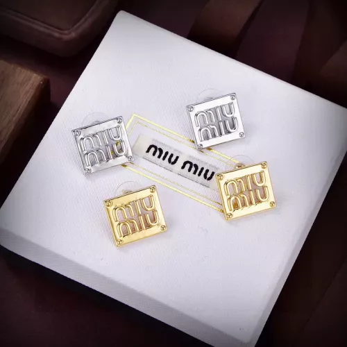 Cheap MIU MIU Earrings For Women #1344874 Replica Wholesale [$25.00 USD] [ITEM#1344874] on Replica MIU MIU Earrings