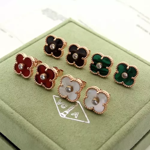 Cheap Van Cleef &amp; Arpels Earrings For Women #1345147 Replica Wholesale [$27.00 USD] [ITEM#1345147] on Replica Van Cleef &amp; Arpels Earrings