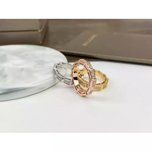 Cheap Bvlgari Rings In Rose Gold For Women #1345191 Replica Wholesale [$25.00 USD] [ITEM#1345191] on Replica Bvlgari Rings