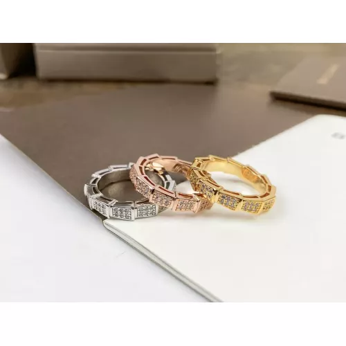 Cheap Bvlgari Rings In Rose Gold For Women #1345191 Replica Wholesale [$25.00 USD] [ITEM#1345191] on Replica Bvlgari Rings