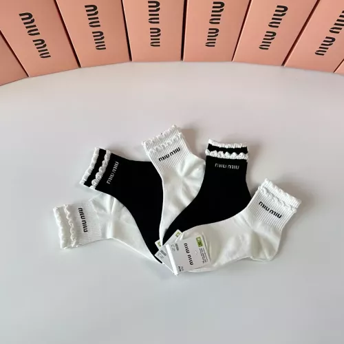 Cheap MIU MIU Socks #1345933 Replica Wholesale [$27.00 USD] [ITEM#1345933] on Replica MIU MIU Socks