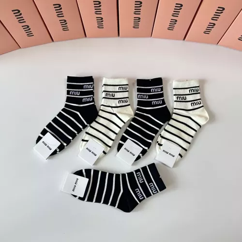 Cheap MIU MIU Socks #1345935 Replica Wholesale [$27.00 USD] [ITEM#1345935] on Replica MIU MIU Socks