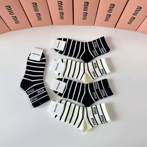 Cheap MIU MIU Socks #1345935 Replica Wholesale [$27.00 USD] [ITEM#1345935] on Replica MIU MIU Socks