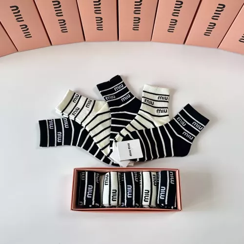 Cheap MIU MIU Socks #1345935 Replica Wholesale [$27.00 USD] [ITEM#1345935] on Replica MIU MIU Socks
