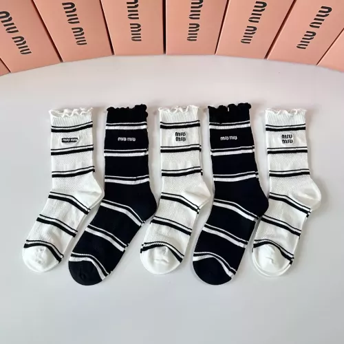 Cheap MIU MIU Socks #1345937 Replica Wholesale [$29.00 USD] [ITEM#1345937] on Replica MIU MIU Socks