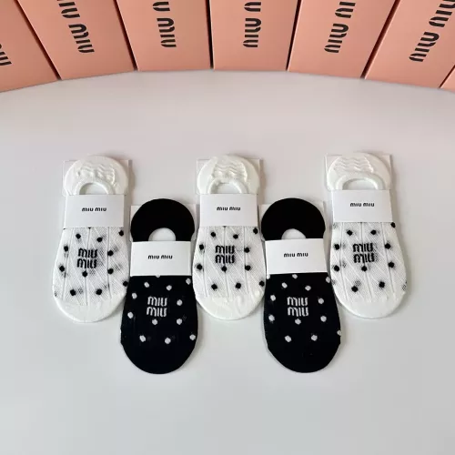 Cheap MIU MIU Socks #1345941 Replica Wholesale [$27.00 USD] [ITEM#1345941] on Replica MIU MIU Socks