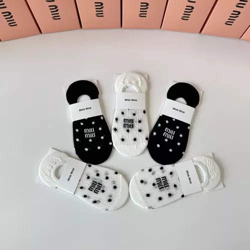 Cheap MIU MIU Socks #1345941 Replica Wholesale [$27.00 USD] [ITEM#1345941] on Replica MIU MIU Socks