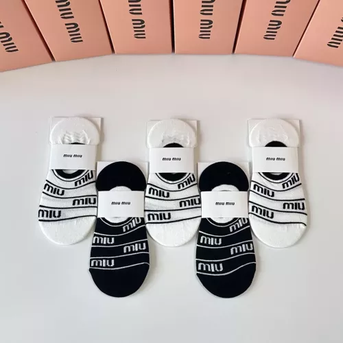 Cheap MIU MIU Socks #1345942 Replica Wholesale [$27.00 USD] [ITEM#1345942] on Replica MIU MIU Socks