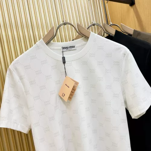Cheap MIU MIU T-Shirts Short Sleeved For Men #1346380 Replica Wholesale [$80.00 USD] [ITEM#1346380] on Replica MIU MIU T-Shirts