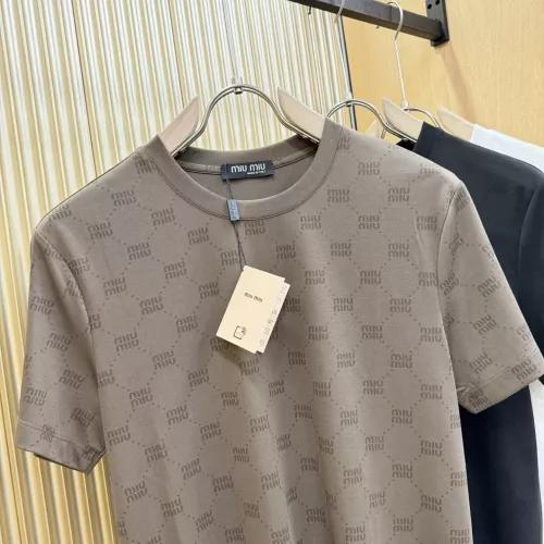 Cheap MIU MIU T-Shirts Short Sleeved For Men #1346381 Replica Wholesale [$80.00 USD] [ITEM#1346381] on Replica MIU MIU T-Shirts