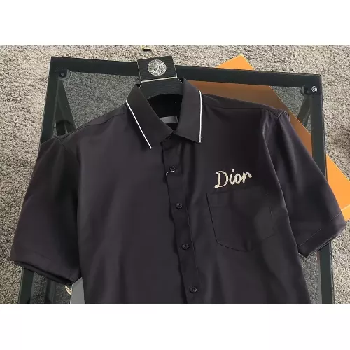 Cheap Christian Dior Shirts Short Sleeved For Men #1346643 Replica Wholesale [$38.00 USD] [ITEM#1346643] on Replica Christian Dior Shirts