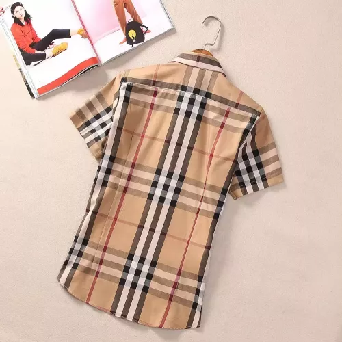 Cheap Burberry Shirts Short Sleeved For Women #1346646 Replica Wholesale [$36.00 USD] [ITEM#1346646] on Replica Burberry Shirts