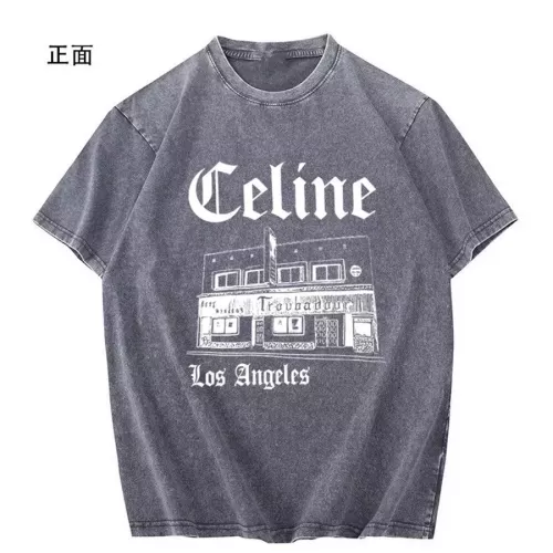 Cheap Celine T-Shirts Short Sleeved For Men #1347008 Replica Wholesale [$45.00 USD] [ITEM#1347008] on Replica Celine T-Shirts