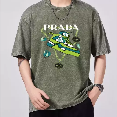 Prada T-Shirts Short Sleeved For Men #1347019