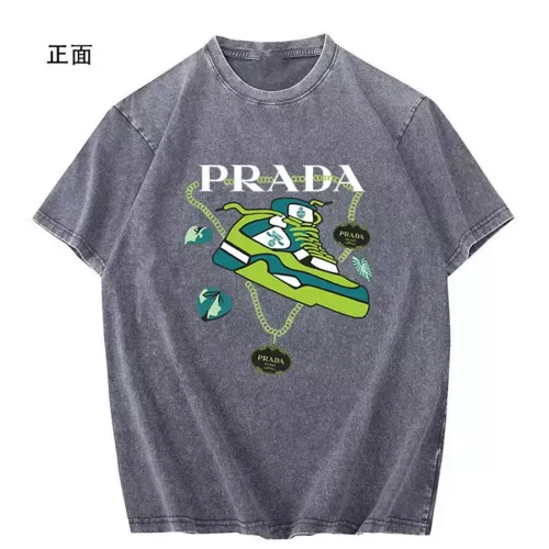 Cheap Prada T-Shirts Short Sleeved For Men #1347021 Replica Wholesale [$45.00 USD] [ITEM#1347021] on Replica Prada T-Shirts