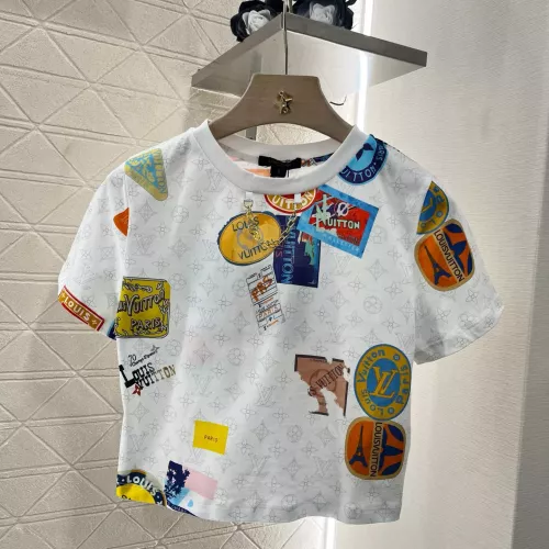 Cheap Louis Vuitton LV T-Shirts Short Sleeved For Women #1347024 Replica Wholesale [$60.00 USD] [ITEM#1347024] on Replica Louis Vuitton LV T-Shirts