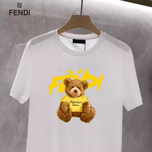 Cheap Fendi T-Shirts Short Sleeved For Unisex #1347111 Replica Wholesale [$25.00 USD] [ITEM#1347111] on Replica Fendi T-Shirts