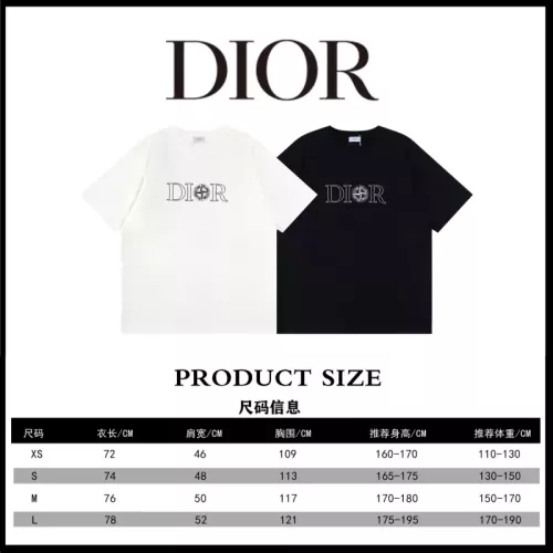 Cheap Christian Dior T-Shirts Short Sleeved For Unisex #1347156 Replica Wholesale [$41.00 USD] [ITEM#1347156] on Replica Christian Dior T-Shirts