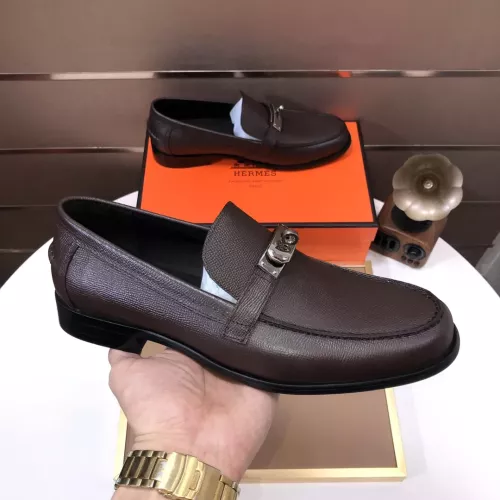 Cheap Hermes Leather Shoes For Men #1347410 Replica Wholesale [$100.00 USD] [ITEM#1347410] on Replica Hermes Leather Shoes