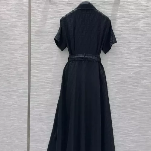 Cheap Fendi Dresses Short Sleeved For Women #1347437 Replica Wholesale [$80.00 USD] [ITEM#1347437] on Replica Fendi Dresses