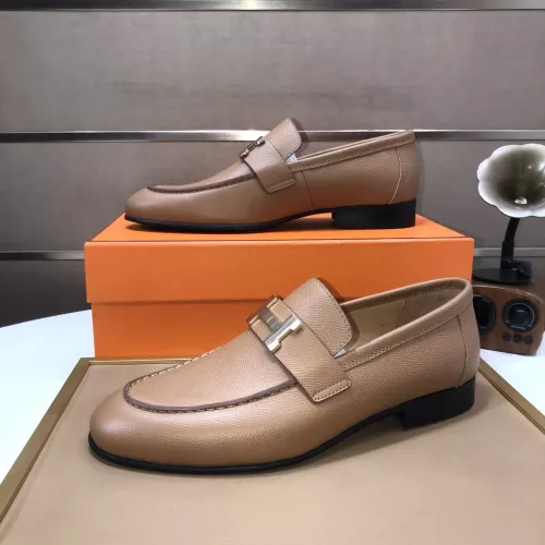 Cheap Hermes Leather Shoes For Men #1347444 Replica Wholesale [$100.00 USD] [ITEM#1347444] on Replica Hermes Leather Shoes
