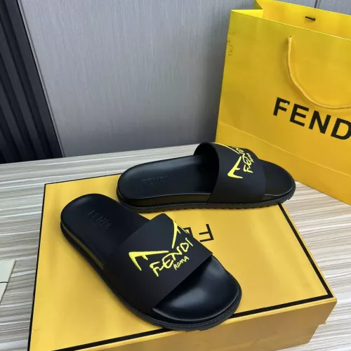 Cheap Fendi Slippers For Men #1347479 Replica Wholesale [$56.00 USD] [ITEM#1347479] on Replica Fendi Slippers