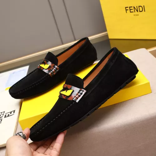 Cheap Fendi Leather Shoes For Men #1347512 Replica Wholesale [$80.00 USD] [ITEM#1347512] on Replica Fendi Leather Shoes