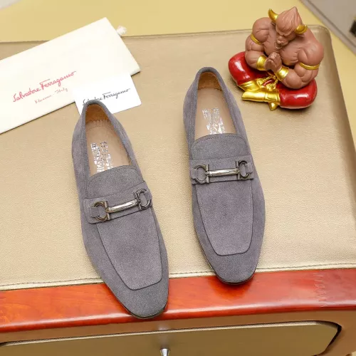 Cheap Salvatore Ferragamo Leather Shoes For Men #1347528 Replica Wholesale [$108.00 USD] [ITEM#1347528] on Replica Salvatore Ferragamo Leather Shoes