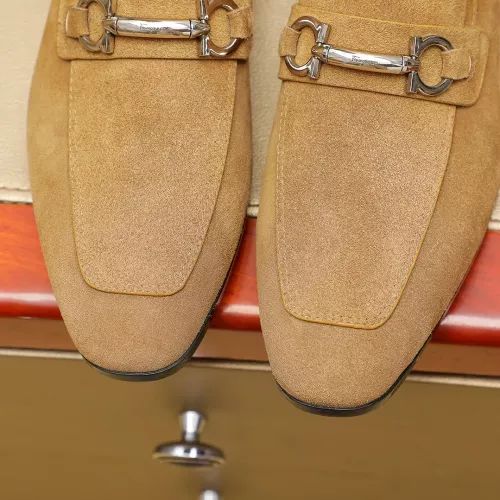 Cheap Salvatore Ferragamo Leather Shoes For Men #1347529 Replica Wholesale [$108.00 USD] [ITEM#1347529] on Replica Salvatore Ferragamo Leather Shoes