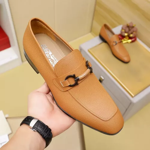 Cheap Salvatore Ferragamo Leather Shoes For Men #1347531 Replica Wholesale [$108.00 USD] [ITEM#1347531] on Replica Salvatore Ferragamo Leather Shoes