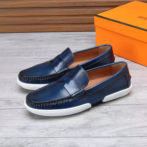 Cheap Hermes Leather Shoes For Men #1347869 Replica Wholesale [$96.00 USD] [ITEM#1347869] on Replica Hermes Leather Shoes