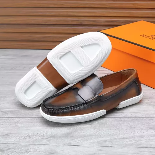 Cheap Hermes Leather Shoes For Men #1347875 Replica Wholesale [$96.00 USD] [ITEM#1347875] on Replica Hermes Leather Shoes