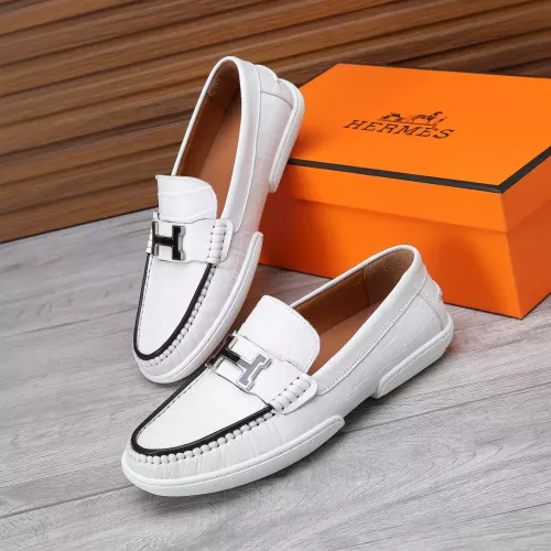 Cheap Hermes Leather Shoes For Men #1347881 Replica Wholesale [$96.00 USD] [ITEM#1347881] on Replica Hermes Leather Shoes