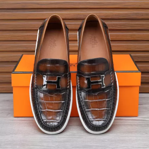Cheap Hermes Leather Shoes For Men #1347884 Replica Wholesale [$96.00 USD] [ITEM#1347884] on Replica Hermes Leather Shoes
