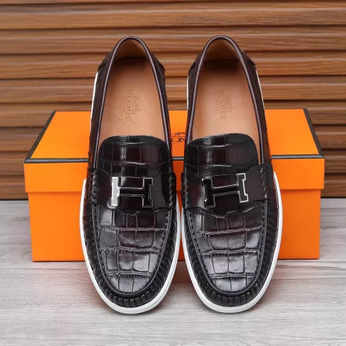 Cheap Hermes Leather Shoes For Men #1347885 Replica Wholesale [$96.00 USD] [ITEM#1347885] on Replica Hermes Leather Shoes